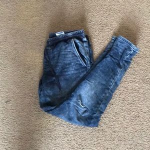 Denim Jogger Pants